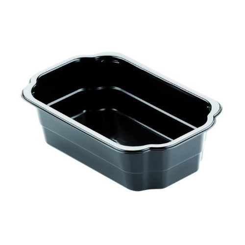 Container PP Take-Away Duniform - 250x159x70mm 1750ml 1-compartment black - 220 pcs