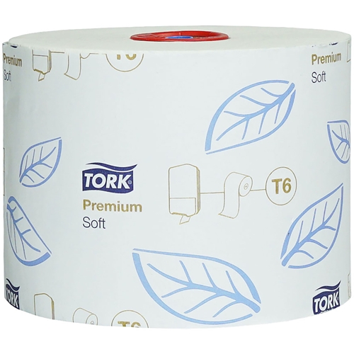 Toalettpapper 2-L Mid-Size T6 - Tork Premium 90m 0,3kg - 27 st