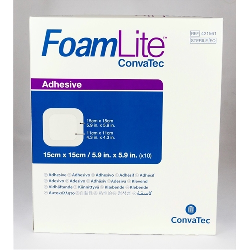 Tynd silikoneskumforbinding FoamLite - 15x15 cm Border Lite - 10 stk