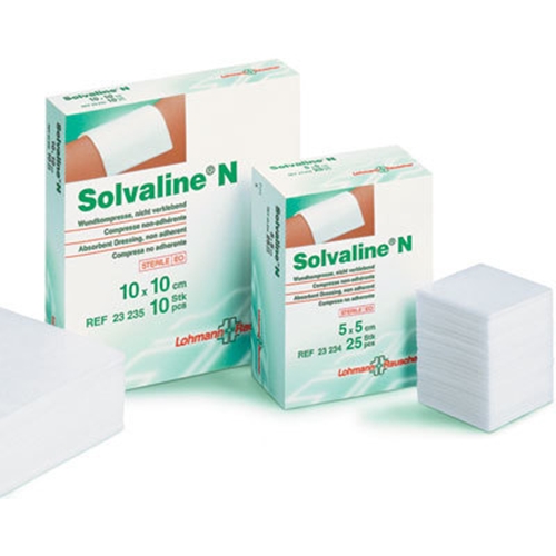 Filmkompres Solvaline N - 10x10 cm steril - 10 stk.