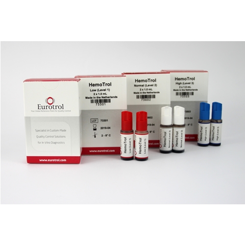 Kontrollösning HemoTrol för HB – Hög 160 g/L 2x1ml/fp KYLVARA – 2 st