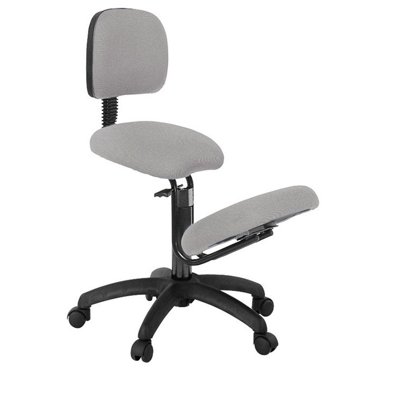 Ergonomisk knæstol med ryglæn - Siddebredde 40 cm