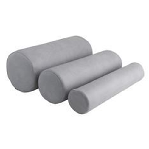 Cylinder pillow with hard core - 20x50cm grey