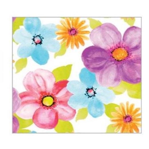 Airlaid-Serviette 1/4-Falz 1-lagig - 40x40 cm Muster Luana Flower - 50 St.