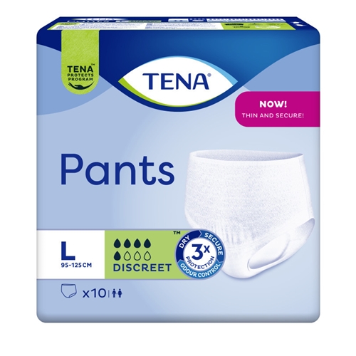 All-in-one-inkontinenssihousut - TENA Pants Discreet L - 60 kpl