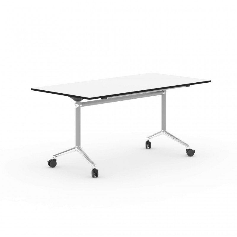 Alufloop 160x80 - taitettava kirjoituspöytä metallirungolla ja MDF-pöytälevyllä