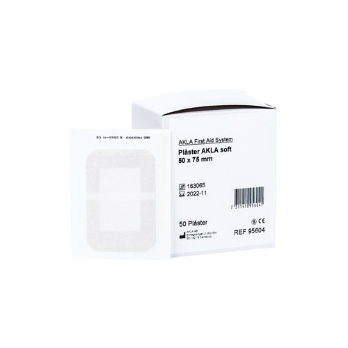 Nonwoven-plaster Akla Soft - 5x7,5 cm beige stykpakning - 50 stk.