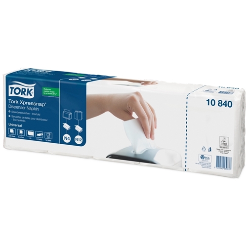 Dispenserserviet 1/4 N4 - Tork Universal 21,3x33cm kædefold - 1125 stk.