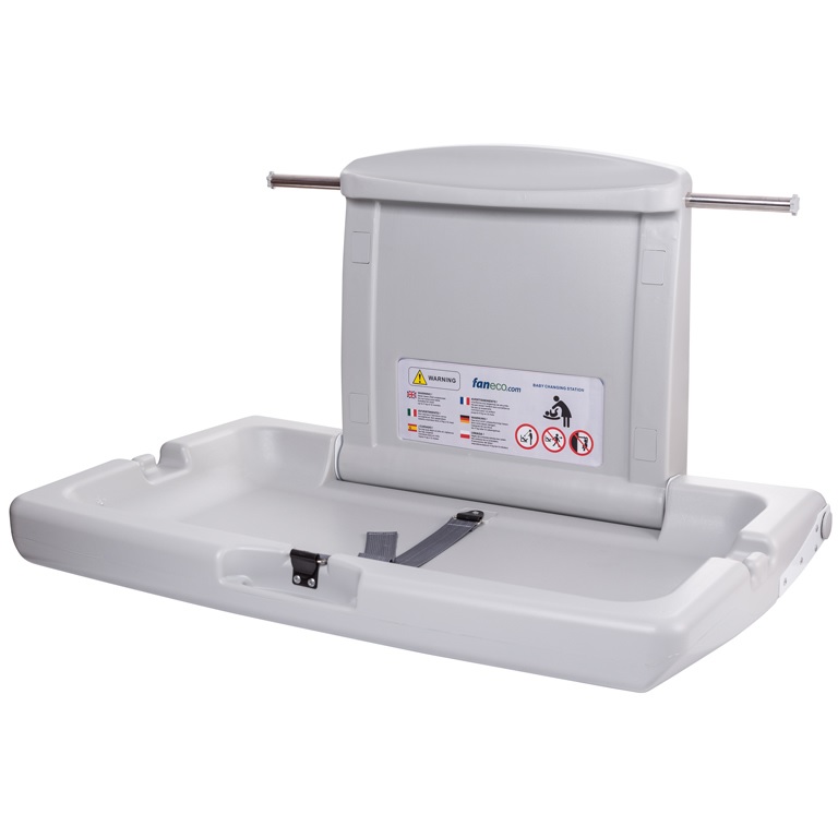Hopfällbar babystation / skötbord - Horisontell - PANDA