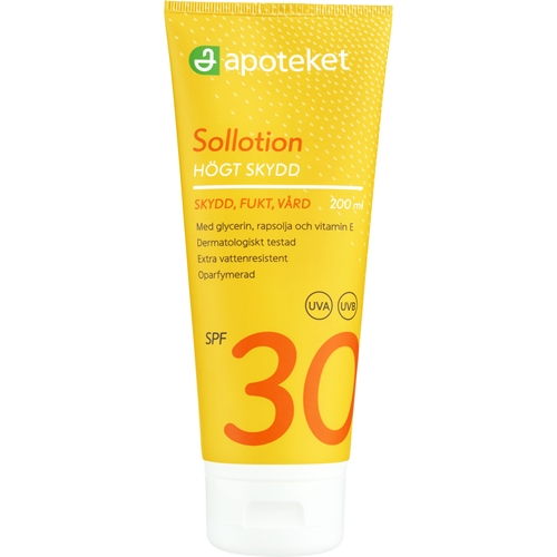 Solcreme Apoteket - 200ml SPF 30 uparfumeret lotion