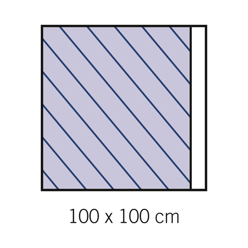 OP-Abdecktuch haftend evercare - 100x100 cm - 52 St.