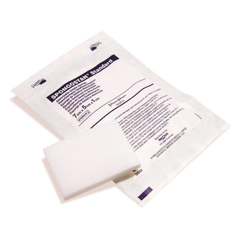 Resorbierbare Kompresse Spongostan - 1x5x7 cm Standard - 20 St