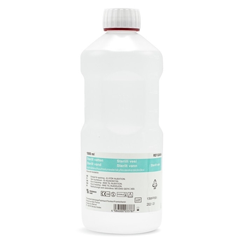 Steriili vesi Versylene - 1000 ml muovipullo - 6 kpl