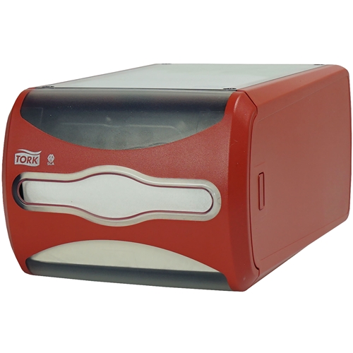 Napkin dispenser Tork N4 - 307x191x145mm red