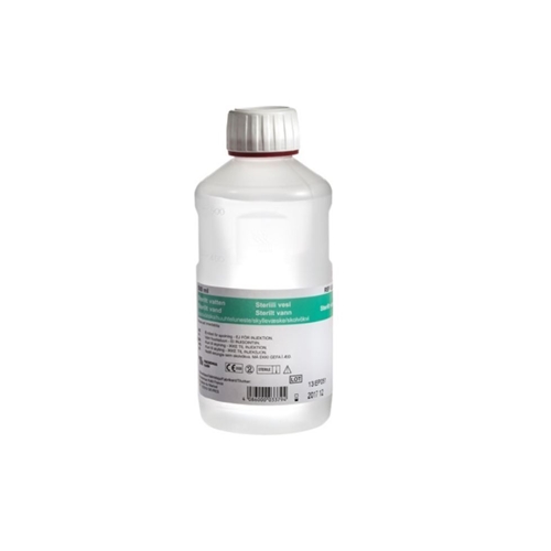 Steriili vesi Versylene - 500 ml muovipullo - 12 kpl