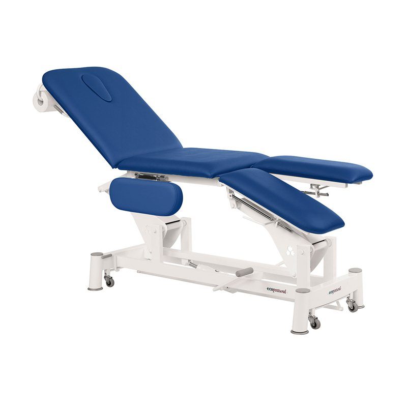 Hydraulische Behandlungsliege 3-teilig mit Armstützen Beinstützen und Rollen - Med armstöd