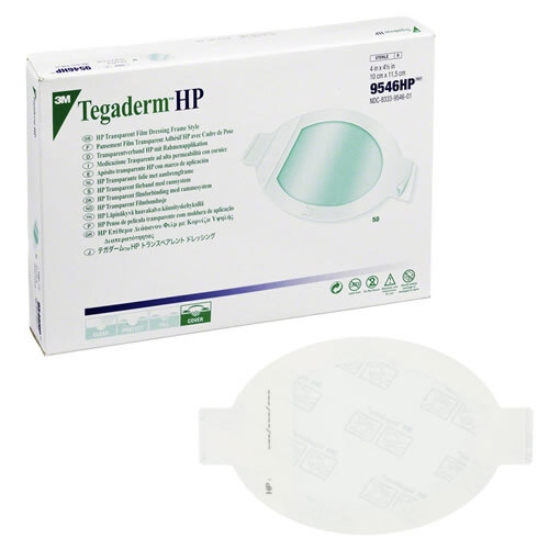 Sårfilm Tegaderm HP - 10x11,5 cm oval med ram - 50 stk.