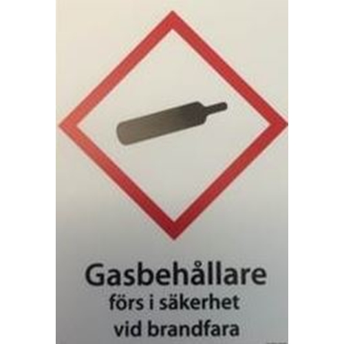 Schild Gasflaschen - A6 105x148mm Kunststoff