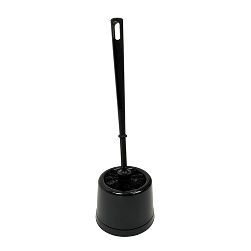 WC-Bürste mit Halter Basic - 38 cm Schwarz