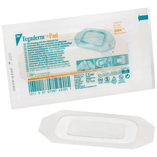 Haavakalvo haavatyynyllä Tegaderm + Pad - 6x10cm (tyyny 2,5x6cm) kehys - 50 kpl