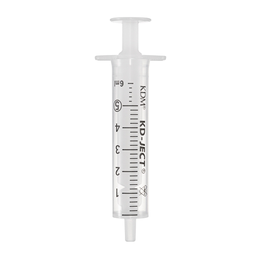 Luer-sprøjte 2-komponent KD-Ject - 5 ml graduering 0,2 ml excentrisk - 100 stk