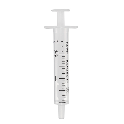 Luer-sprøjte 2-komponent KD-Ject - 2 ml grad 0,1 ml centrisk - 100 stk