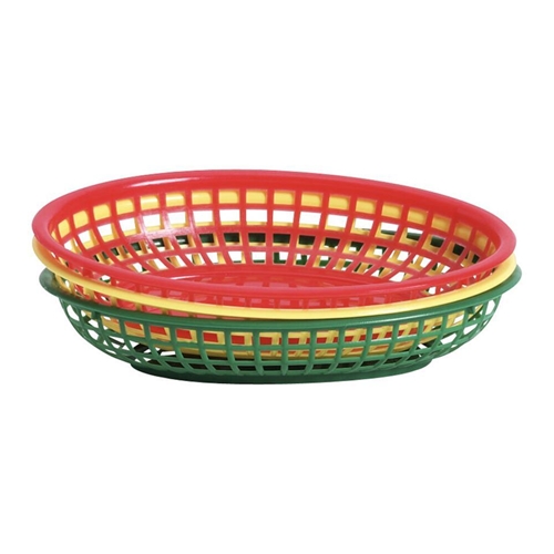Korg – 24x15cm plast grön – 6 st