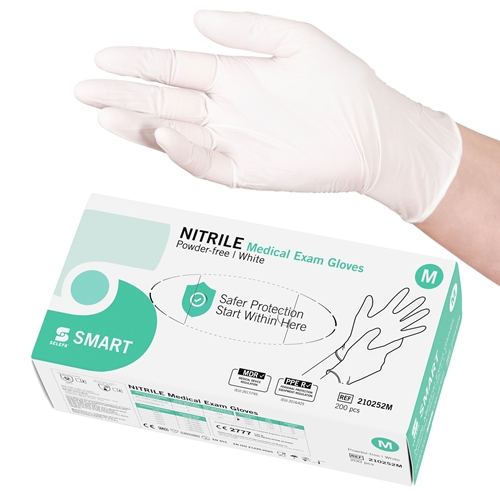 Rękawice nitrylowe Selefa pf - M SMART vit AQL 1,5 - 200 szt.