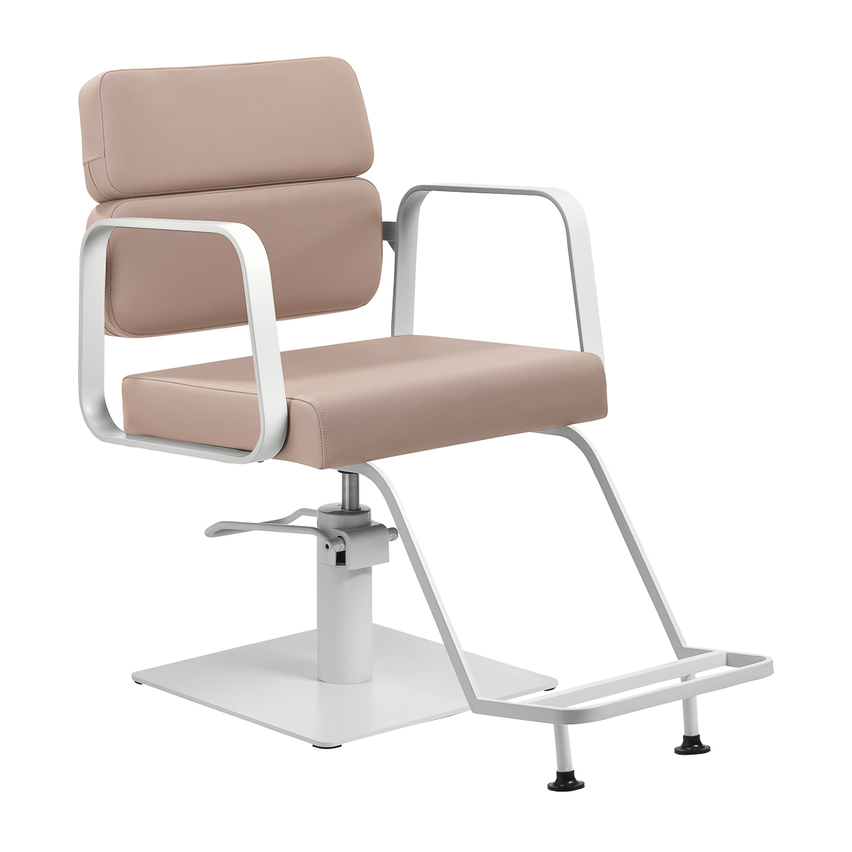 Gabbiano frisörstol Porto vit beige