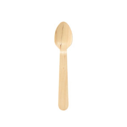 Träbestick tesked – 11cm vaxad – 100 st