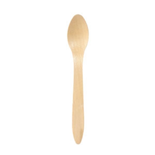 Träbestick matsked – 19cm vaxad – 100 st