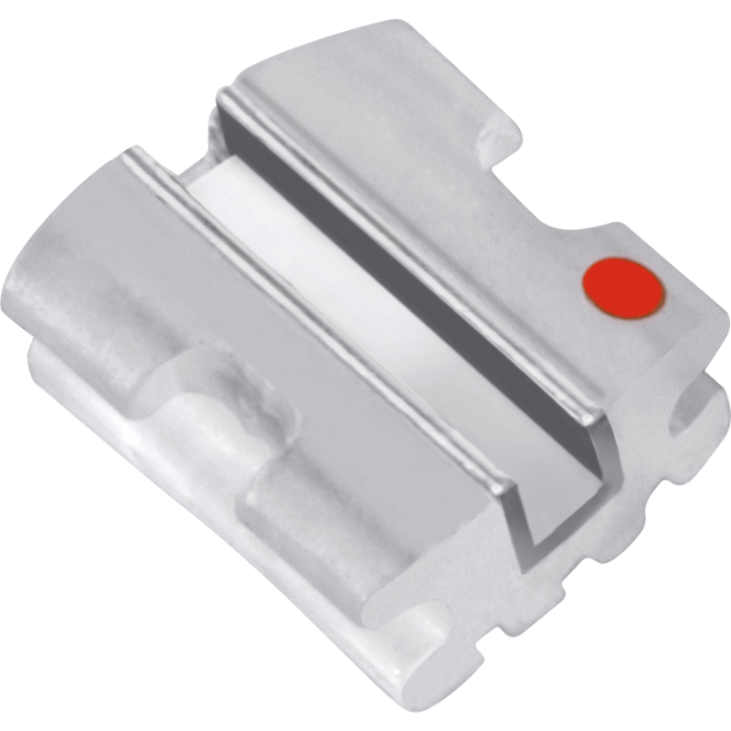 Keramiska bracket med silver spår, MBT, .022 – Ceramic Brackets With Silver Slot Mbt .022 Hooks On 3