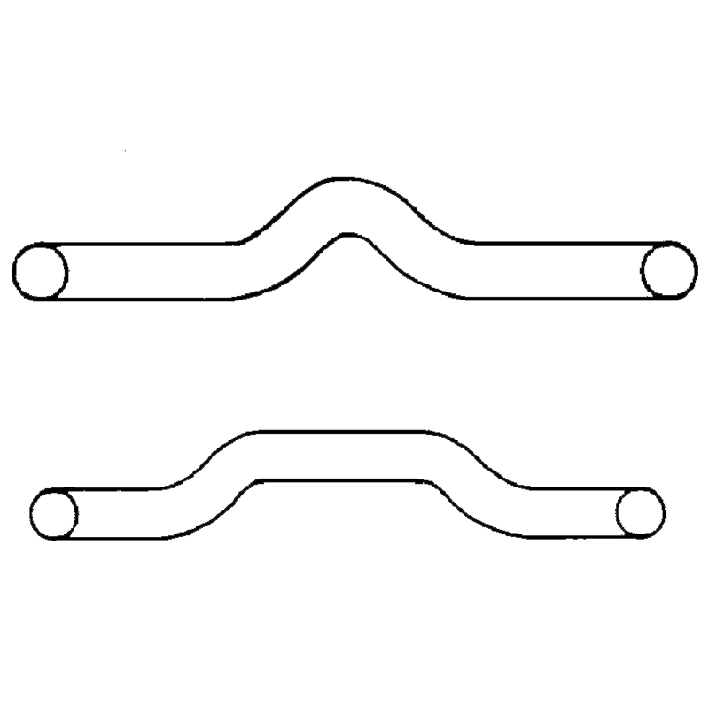 NiTi-Båge med gropar, Europa II, rund – .016 Ni-Ti Europa Ii Archwires With Lower Dimpled