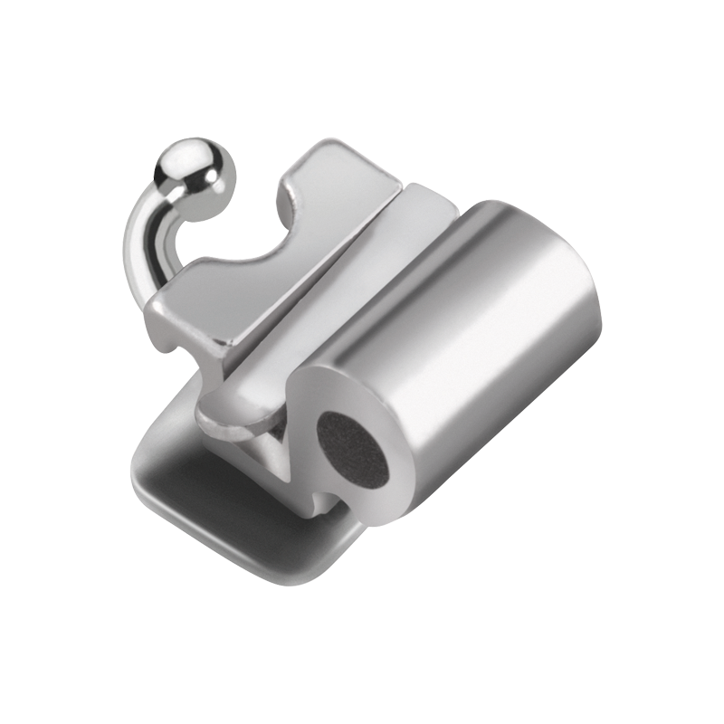 Dubbla buckalrör, konvertibla, direct bond – .018 Double Convertible Combination Direct Bond Buccal Tubes Torque -10º Ang.8º