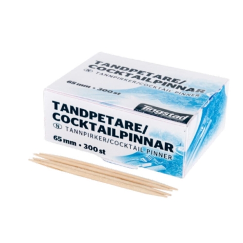 Tandpetare trä - 65mm 300st/förpackning - 300 st