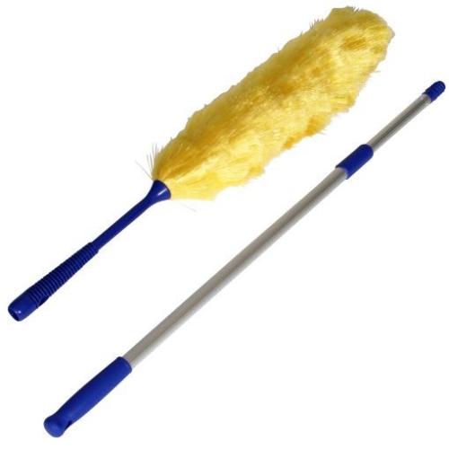 Duster EASY with telescopic handle - 125-170cm yellow/blue
