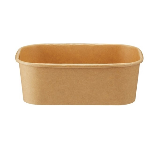 Mikroform papir DeliQ - 750ml 172x120x58mm brun - 50 stk.