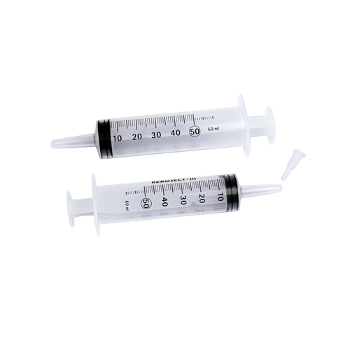 Sprøjte med kateterkonus Beroject - 50/60 ml dobbelt graduering 1 ml - 20 stk.
