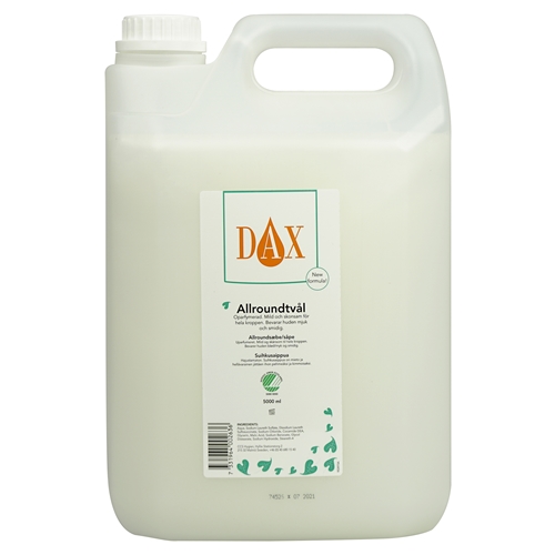 Flydende sæbe Dax allround - 5000 ml dunk uparfumeret - 3 stk.