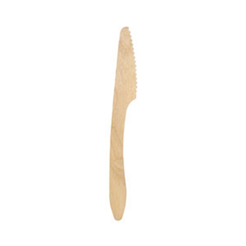 Träbestick kniv – 19cm vaxad – 100 st