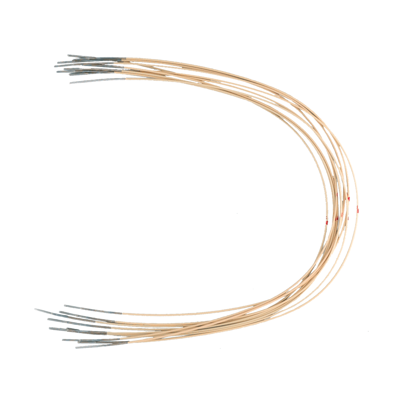 Æstetisk æggeformet bue i rustfrit stål, rund - Aesthetic Stainless Steel Ovoid Archwires Lower 014