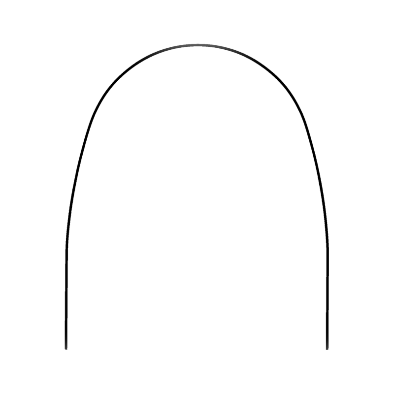 Æggeformet buetråd i rustfrit stål, rektangulær - Stainless Steel Archwires Ovoid Lower 016X016