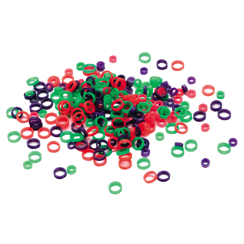 Färgade intraorala gummiband – Coloured Intraoral Elastic Bands 3.16 Medium 2 – 5Oz