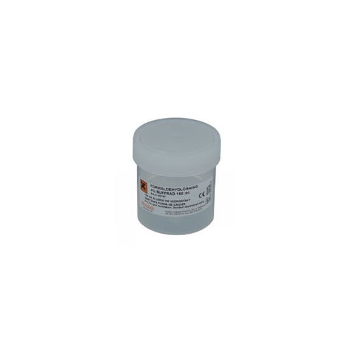Formaldehydlösning buffrad 4% – 150ml i 250ml PP-burk – 10 st