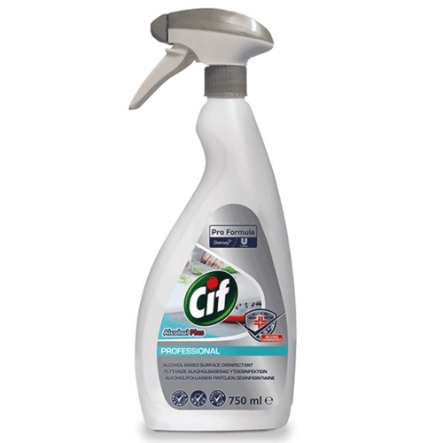 Pintadesinfiointiaine Cif Professional - 750 ml Alcohol Plus -suihke - 6 kpl