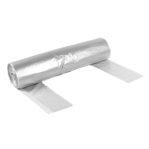 Affaldssæk i LD-plast med bindehåndtag - 125L 750x1250mm 50my transparent - 10 stk