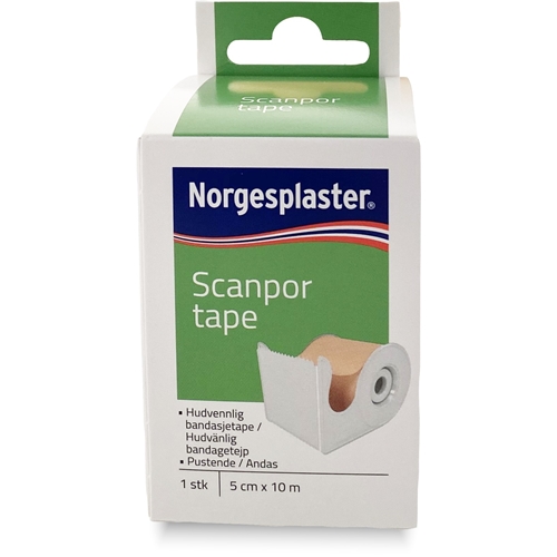 Hæftepapir Scanpor - 5cmx10m beige holder st-p - 3 stk