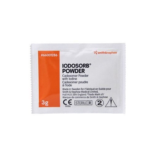 Iodosorb-jodijauhe - 3 gx7 kpl per pakkaus - 7 kpl