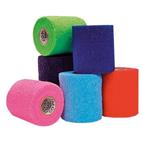 Kohæsiv kompressionsbind Co-Plus LF - 7,5 cm x 4,5 m mellemelastisk farvemix - 24 stk.