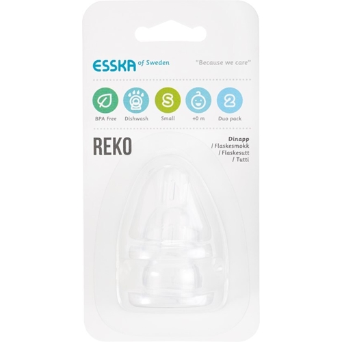 Dinapp Esska REKO Small silikone - lille hul +0 mdr - 12 stk